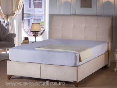 Pat Tapitat Elit 100x200 cm cu lada de depozitare