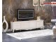 Comoda TV alb lucios Lisbon de lux