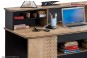 Birou Tineret modern mare Black Large Study Desk - Cilek