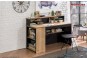 Birou Tineret modern mare Black Large Study Desk - Cilek