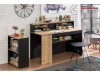 Birou Tineret modern mare Black Large Study Desk - Cilek