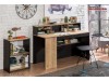 Birou Tineret modern mare Black Large Study Desk - Cilek