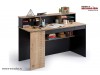 Birou Tineret modern mare Black Large Study Desk - Cilek