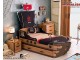 Set mobila Dormitor copii cu Pat Corabie Pirati Colectia Pirate