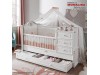 Pat Transformabil Combinat set dormitor copil bebe de LUX Romantic Baby