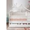 Pat Transformabil Combinat set dormitor copil bebe de LUX Romantic Baby Pat Transformabil Combinat set dormitor copil bebe de LUX Romantic Baby