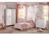 Mobilier alb dormitor Tineret / Copii Romantica - Set