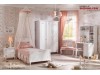 Mobilier alb dormitor Tineret / Copii Romantica - Set