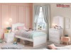 Dormitor fete Alb cu Roz Selena Pink copii tineret