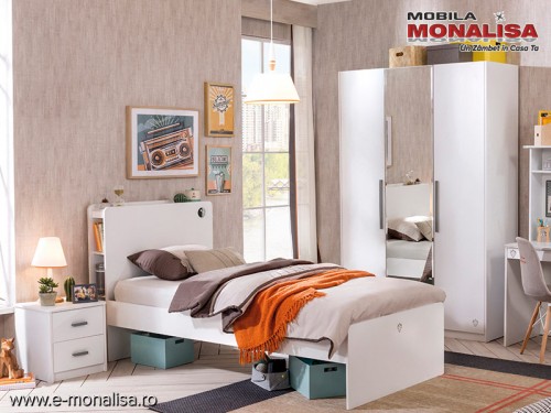 Dormitor modern alb Tineret Copii White - Baieti & Fete Cilek