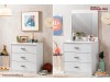 Birou modern alb White Small - Birouri copii tineret Baieti - Fete