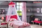 Pat Mobila Dormitor Fete alb cu rosu rubin colectia Yakut Pat Mobila Dormitor Fete alb cu rosu rubin colectia Yakut