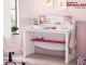Pat Mobila Dormitor Fete alb cu rosu rubin colectia Yakut Pat Mobila Dormitor Fete alb cu rosu rubin colectia Yakut