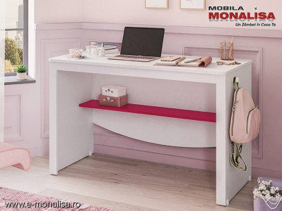 Masa de birou alba copii Yakut Line Birou fete alb Pret Cilek