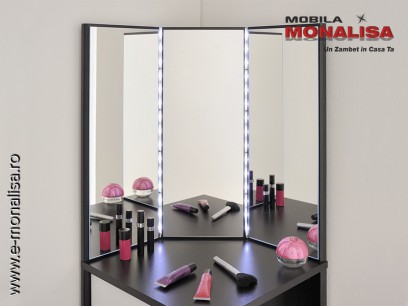 Masuta de machiaj cu oglinda Flirt