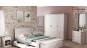 Dormitor clasic Clemence gri deschis cu alb - Mdf Dormitor clasic Clemence gri deschis cu alb - Mdf