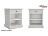 Dormitor clasic Clemence gri deschis cu alb - Mdf