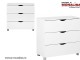 Mobila dormitor modern Alb Lucios Letty White