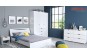 Mobila dormitor modern Alb Lucios Letty White