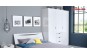 Mobila dormitor modern Alb Lucios Letty White