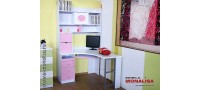 Vanzare Birou Copii - Fete Alb Roz Belle Bucuresti
