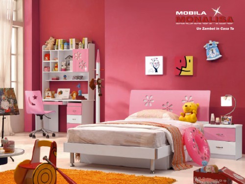 Mobila Dormitor Fete Zara Pink