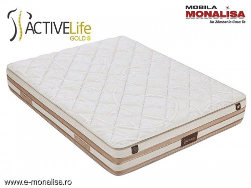 Saltea Ortopedica de Lux 5 zone de confort Active Life Gold 33cm