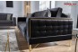 Canapea extensibila catifea neagra Clara Gold Stil modern Canapea extensibila catifea neagra Clara Gold Stil modern