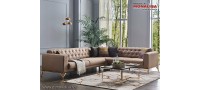 Vanzare Coltar living chesterfield mare modern Diego cappuccino Bucuresti