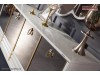 Vitrina living mica argintar de Lux - Model lucios Modern Elegant Elite gold