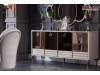 Vitrina living mica argintar de Lux - Model lucios Modern Elegant Elite gold