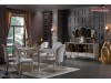 Vitrina living mica argintar de Lux - Model lucios Modern Elegant Elite gold