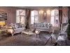 Canapea de lux alba pe stil clasic Lavinia pt. living elegant