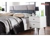Mobila Dormitor alb fildes modern Roxy oferta pret set