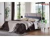 Mobila Dormitor alb fildes modern Roxy oferta pret set