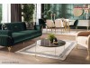 Canapea gri inchis de lux Serra Gold pentru living elegant
