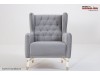 Canapea albastra extensibila din catifea Vels chester living