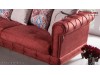 Canapea de colt extensibila cu lada Vigo rosu burgundy