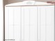 Dulap haine 3 usi Copii si Tineret Alb Off-White Mat Colectia Frezya - Kupa Elegant