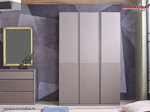 Dulap Haine Modern 3 Usi MDF Shadow Tineret - Grej Antracit ➡️ Pret KUPA