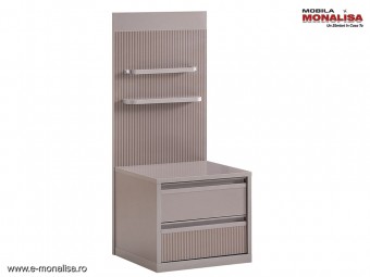 Noptieră Modernă Gri pt. Tineret Colecția Shadow - Model Original KUPA