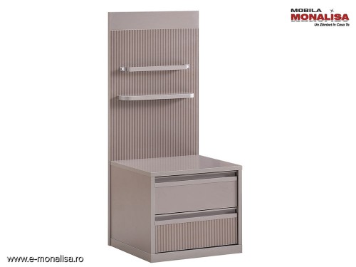Noptieră Modernă Gri pt. Tineret Colecția Shadow - Model Original KUPA
