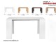 Masa consola Extensibila Helena alb 2-4-6-8 persoane