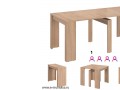 Vanzare Consola Masa Extensibila dining Mateo 2-4-6-8 persoane Stejar Sonoma Bucuresti
