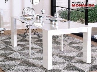 Masa consola extensibila Peninsule Alba moderna
