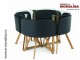 Pachet Masa Sticla si 4 Scaune Compact