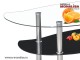 Masuta de cafea ieftina din sticla moderna Offset 