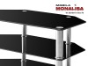 Stand TV Sticla Neagra Modern