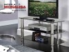 Stand TV Sticla Neagra Modern