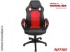 Scaun gaming ieftin Nitro negru/rosu